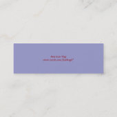 Amerikaans Bladwijzer Mini Visitekaartje (Achterkant)