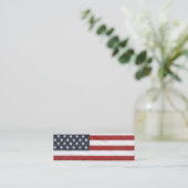 Amerikaans Bladwijzer Mini Visitekaartje (Staand voorkant)