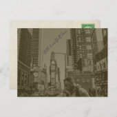 Amerikaans briefkaart in stijl (Voorkant / Achterkant)