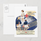 -Amerikaans Briefkaart voor de groet van het Rode (Voorkant / Achterkant)