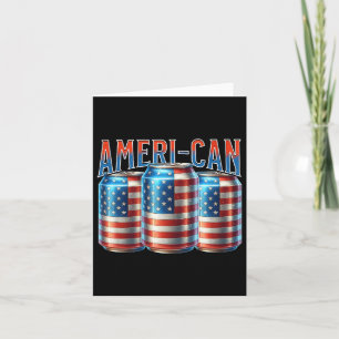Amerikaans-Canadees Grappig Bier Kan Vlag Patriott Kaart