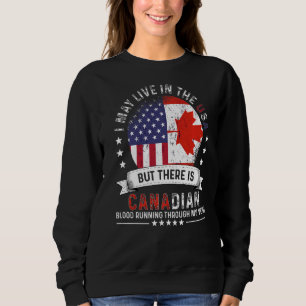 Amerikaans Canadees huis in Amerikaanse Patriot Am Trui
