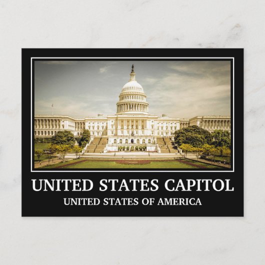  Amerikaans Capitol Briefkaart (Voorkant)