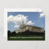 Amerikaans Congres en Capitol Briefkaart (Voorkant / Achterkant)