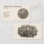 Amerikaans Detectorist Visitekaartje (Voorkant / Achterkant)