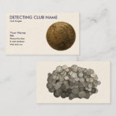 Amerikaans Detectorist Visitekaartje (Voorkant / Achterkant)