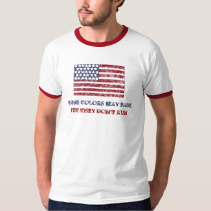 AMERIKAANS, DEZE KLEUREN LOPEN T-SHIRT NIET