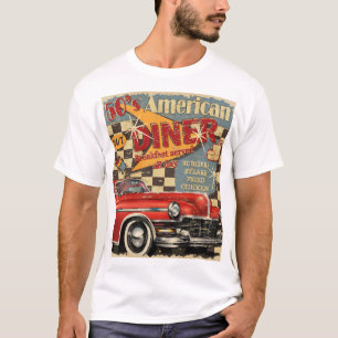  Amerikaans Diner poster: retro stijl T-shirt