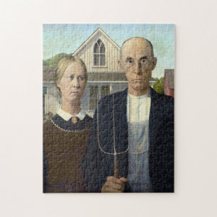 Amerikaans doel van Grant DeVolson Wood Legpuzzel