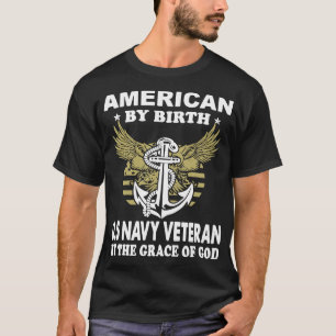 amerikaans door de amerikaanse veteraan te bevalle t-shirt