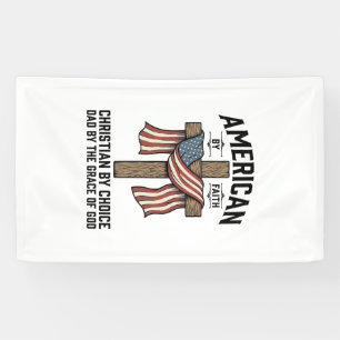 Amerikaans door het geloof Christelijke Vader Patr Spandoek