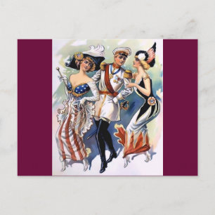 Amerikaans-Duits Man voor dames  Briefkaart