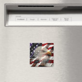 Amerikaans Eagle Flag Magnet Magneet (Insitu (Vaatwasser))