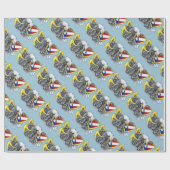 Amerikaans Eagle Wrapping Paper Cadeaupapier (Vlak)