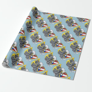 Amerikaans Eagle Wrapping Paper Cadeaupapier