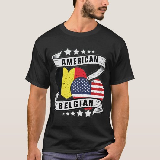 Amerikaans en Belgisch shirt (Voorkant)