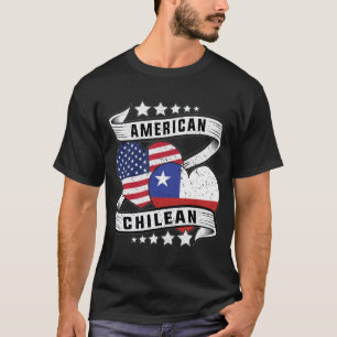 Amerikaans en Chileens shirt Half Amerikaans