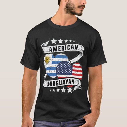 Amerikaans en Uruguayaans shirt (Voorkant)