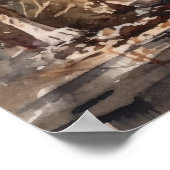 Amerikaans Engels Coonhound Dog Art Print Poster (Hoek)