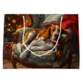 Amerikaans Engels Foxhound Hondenkerstfeest Groot Cadeauzakje (Voorkant)