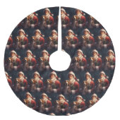 Amerikaans Engels Foxhound Kerstman Kerstmis Kerstboom Rok (Voorkant)