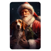 Amerikaans Engels Foxhound Kerstman Kerstmis Magneet (Verticaal)