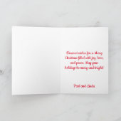 Amerikaans Engels Foxhound Kerstmis Bedankkaart (Binnen)