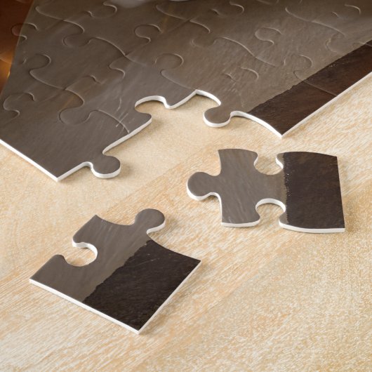 Amerikaans Engels Foxhound open haard Kerstmis Legpuzzel (Zijkant)