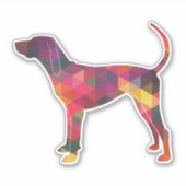 Amerikaans Engels Geometric Silhouette Sticker (Voorkant)