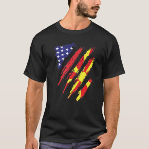 Amerikaans erfgoed van Macedonië T-shirt