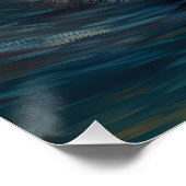 Amerikaans Eskimo Beach Surfen Schilderij Perfect Poster (Hoek)