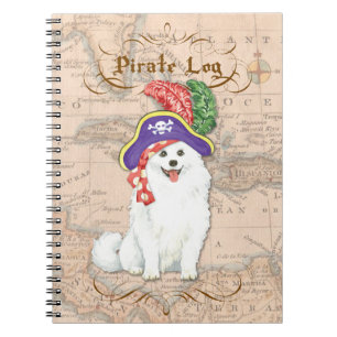 Amerikaans Eskimo Dog Pirate Notitieboek