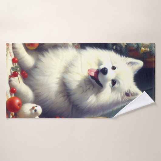 Amerikaans Eskimo schilderij Badhanddoek (Badhanddoek)