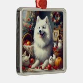  Amerikaans Eskimo schilderij Metalen Ornament (Rechts)