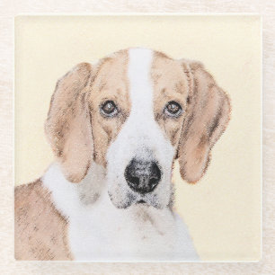 Amerikaans filtreerschilderij - Kute Original Dog Glazen Onderzetter
