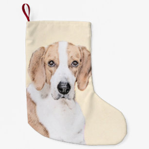 Amerikaans filtreerschilderij - Kute Original Dog Kleine Kerstsok