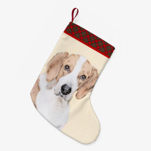 Amerikaans filtreerschilderij - Kute Original Dog Kleine Kerstsok