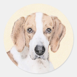 Amerikaans filtreerschilderij - Kute Original Dog Ronde Sticker