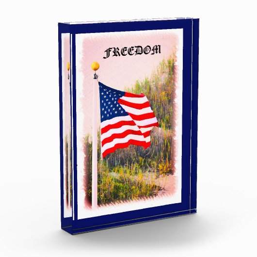 Amerikaans Flag Fotoblok (Links)