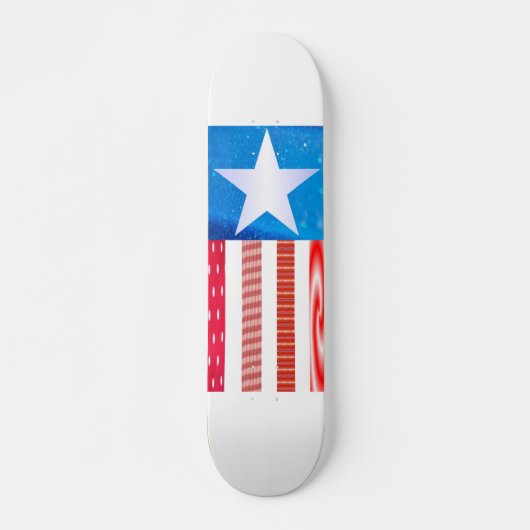 Amerikaans Flag-Skateboard Skateboard (Voorkant)