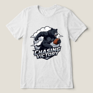 Amerikaans Football achtervolgt zege Tri-Blend Shirt
