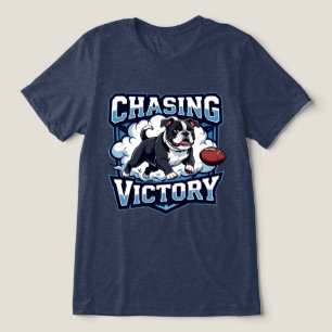 Amerikaans Football achtervolgt zege Tri-Blend Shirt