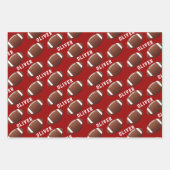 Amerikaans Football Ball Pattern Kinder Inpakpapier Vel (Voorkant 3)