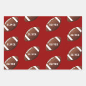Amerikaans Football Ball Pattern Kinder Inpakpapier Vel (Voorkant 2)