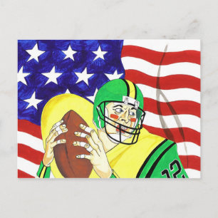 Amerikaans Football Briefkaart