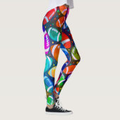 Amerikaans Football Colorful-patroon Leggings (Rechts)