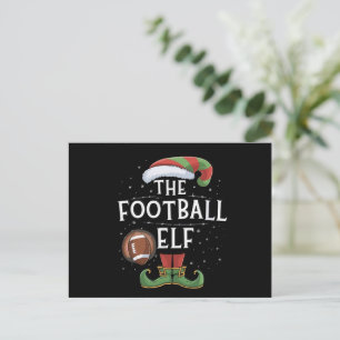 Amerikaans Football Elf Familie Matching Christmas Feestdagenkaart