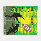 Amerikaans Football 🏈 Fleece Deken (Voorkant (Horizontaal))