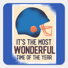 Amerikaans Football Funny Vierkante Sticker