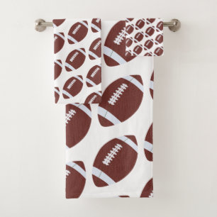 Amerikaans Football Gridiron Ball Pattern Bad Handdoek
